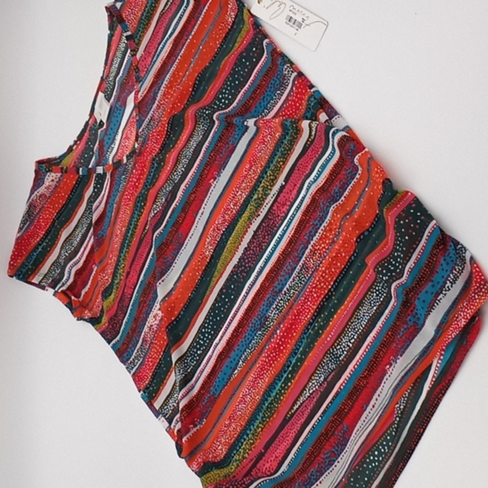 Anne Cole Sand Stripe Printed Tunic Cover-Up XS/S